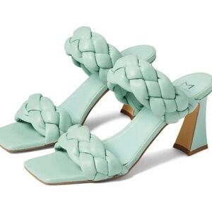 Women’s MARC ANTHONY Hammy Braided High Heel Slide Sandals- Size 8